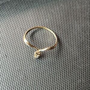 Elegant 14k Gold Ring with Heart Shaped Stone